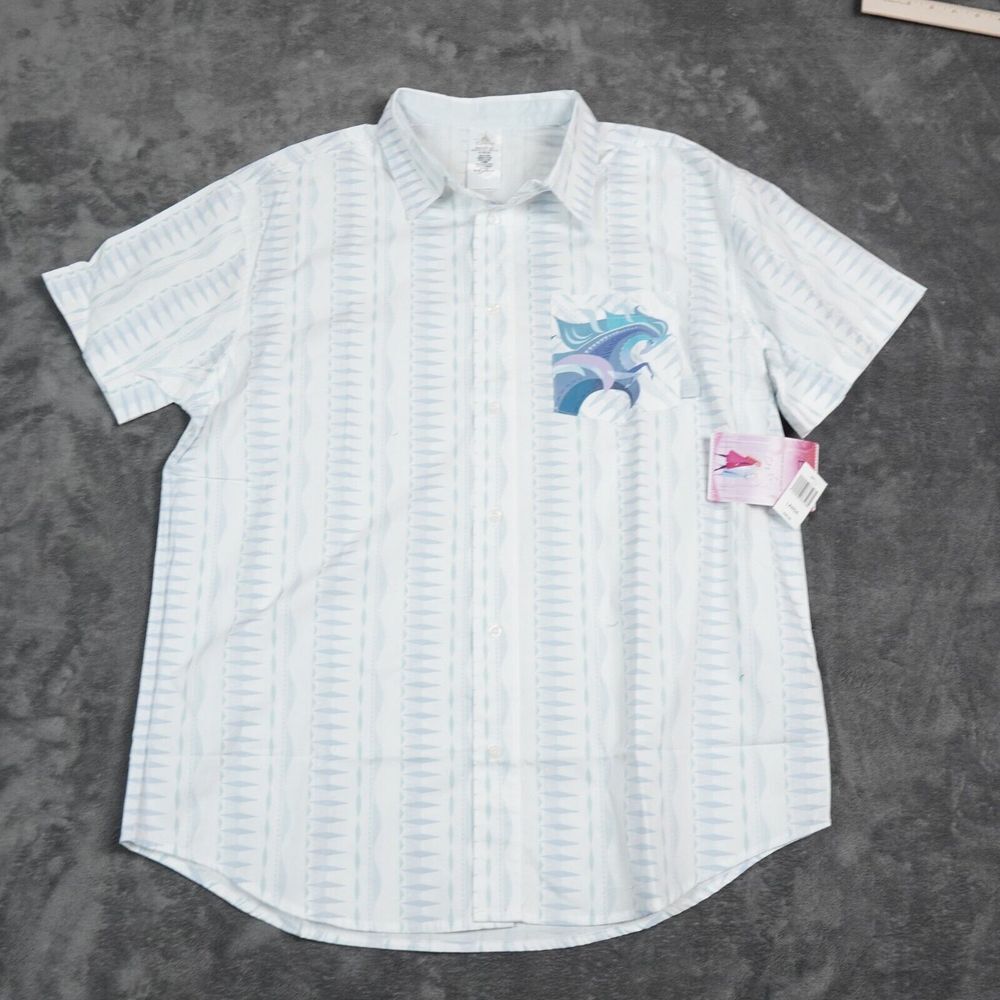 Disney x  Brittney Lee Shirt Adult Large White Blue‎ Frozen 2 Nokk Water Spirit